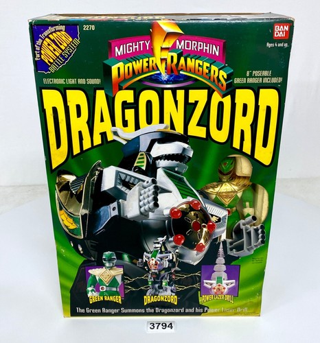 Bandai Power Rangers Deluxe Dragonzord & Green Ranger New in Open Box