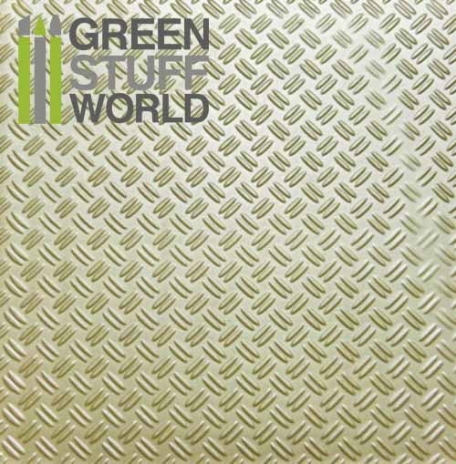 ABS Embossed Plasticard A4 DOUBLE DIAMOND Tread plate Styrene