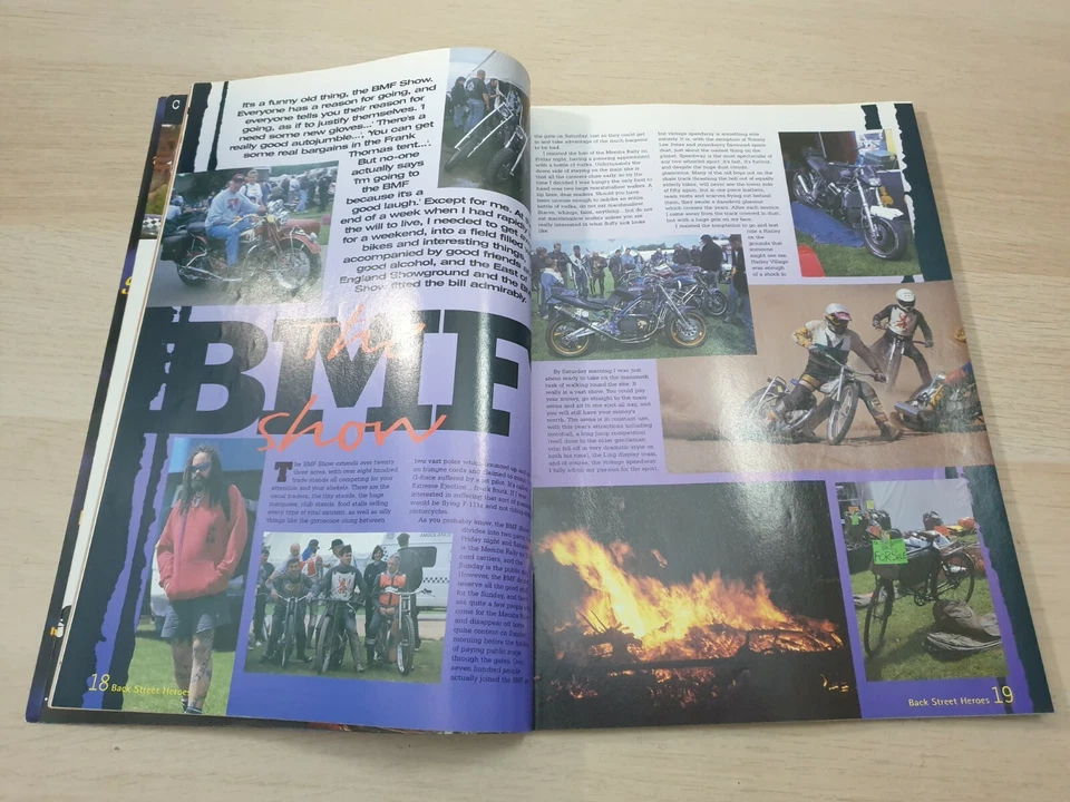 Back Street Heroes Issue 184 Aug 1999 International Custom Motorcycle Magazine - Image 4 of 4