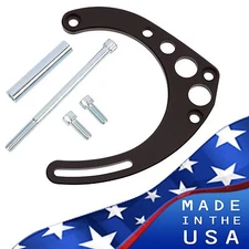Big Block Chevy Alternator Bracket Black Long Water Pump 390 427 454 BBC LWP