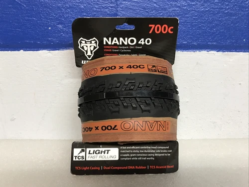 WTB Nano 40 700C x 40 TCS Tubeless Light Fast Rolling Gravel Bike Tire New