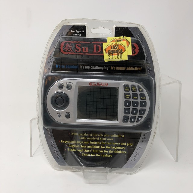 MAXIMO Super SUDOKU SU DOKU Handheld Electronic Game 16000 Puzzles W 