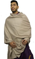 Men's Woolen Warm Pashmina Shawls Meditation Dushala Lohi Soft Stole C7
