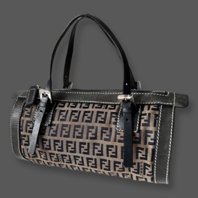 FENDI Authentic Vintage Zucchino Cylindrical Bag | eBay