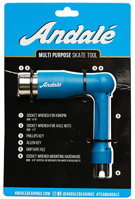 Andale Multipurpose Ratchet Skateboard Tool BLUE
