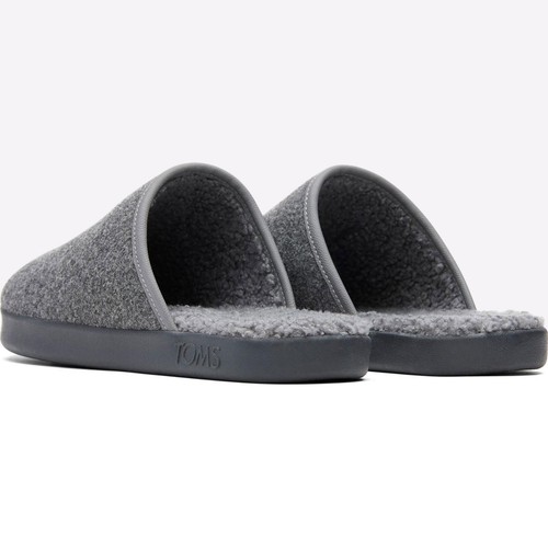 Toms Harbor Herren Pantolette Indoor Outdoor Komfort Filz Hausschuhe Grau - Bild 3 von 5