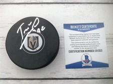 Tomas Nosek Signed Las Vegas Golden Knights Hockey Puck Beckett BAS COA c