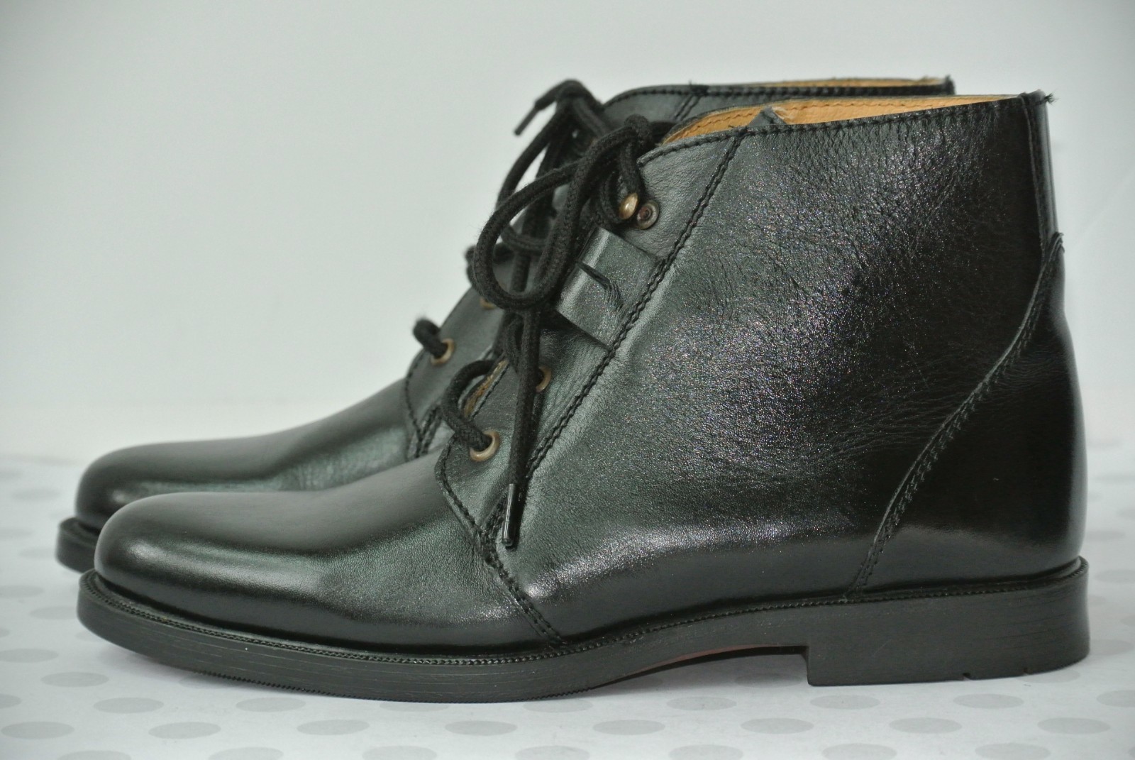 Black Leather Dress Ankle Boots | eBay
