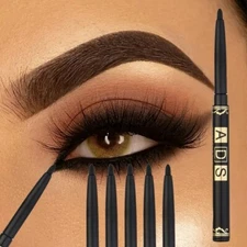 5PCS Black Eyeliner Pencils – Waterproof, Smudge-Proof, Easy Twist for Flawless