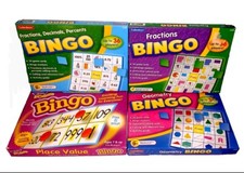 4 Lakeshore BINGO Fractions Geometry Place Value Fractions Decimals  Homeschool
