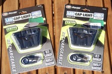 Flashlight 6 led cap light headlamp rechargeable 2 pack 