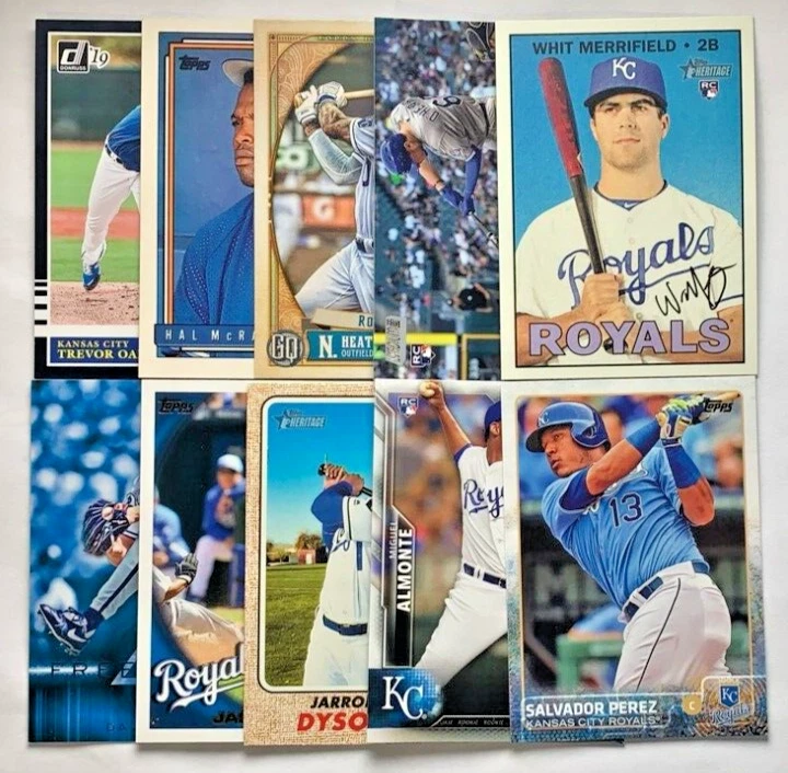 Lote de 20 cartas de los Reales de Kansas City Salvador Pérez David Cono George Brett Bo Jackson Foto 2 de 2