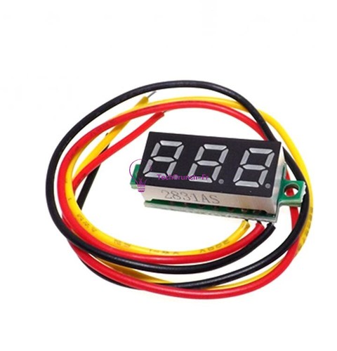 0.28" 3 Wire LED DC 0-100V Voltmeter Digital Display Voltage VOLT METER 12V 24V - Picture 11 of 19