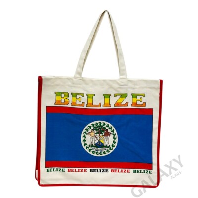 Belize Flag Tote Bag / Belize Flag / Belize Country Flag Canvas Bag