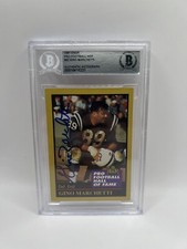 Gino Marchetti Signed 1991 ENOR Pro Football HOF #92 Card Beckett Auto