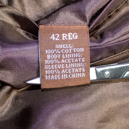 Perry Ellis Corduroy Sport Coat Brown 42 Reg - Picture 13 of 13