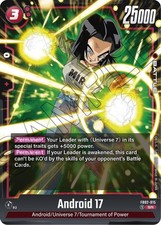 Android 17  FB02-015 Super Rare - Dragon Ball Super - Blazing Aura English NM/M