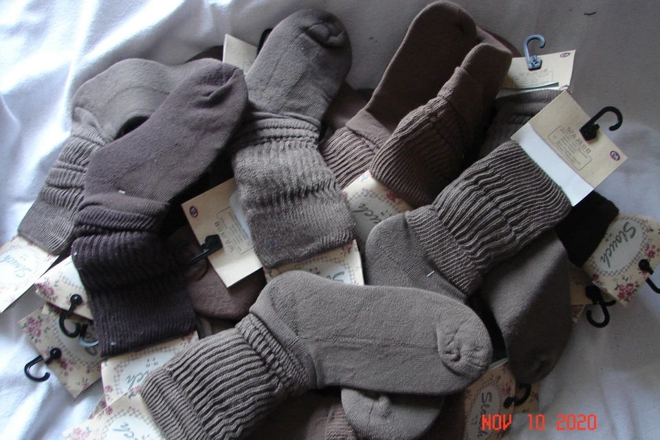 KONVOLUT  22 PAAR BAUMWOLL SOCKEN SLOUCH  C@A GR: 39-42 BRAUNTÖNE NEU OVP - Bild 4 von 4