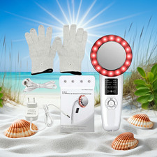 6-in-1 EMS Ultrasonic Body Slimming Face Lifting Massager Machine Infrared T