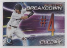 2019 Bowman Draft Chrome Scouts Pick Breakdown Refractor 180/250 JJ Bleday 0he2