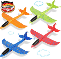 Vcostore Styroporflieger Flugzeug- 2 StüCk Spielzeug Groß Segelflugzeug Wurfglei