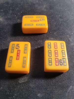 Vintage Kingstone MAH JONG Set 148 Tiles & Dice Travel Case