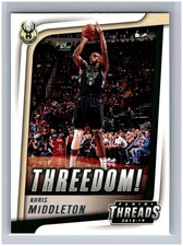 2018-19 Panini Threads Khris Middleton Threedom! #13 Insert NBA Milwaukee Bucks