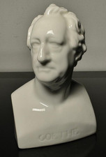KPM Berlin Porzellanbüste Johann Wolfgang von Goethe – Weißporzellan – 12,5 cm