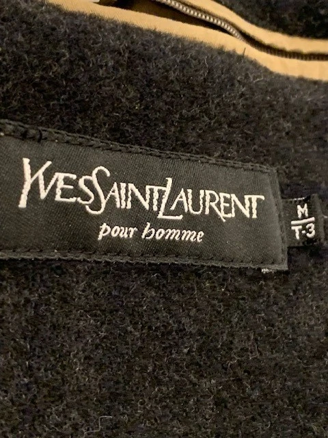 De Colección Yves Saint Laurent YSL Logo Abrigo Chaqueta Marrón Forrado Pana Para Hombres M T-3 Preparación Foto 3 de 4