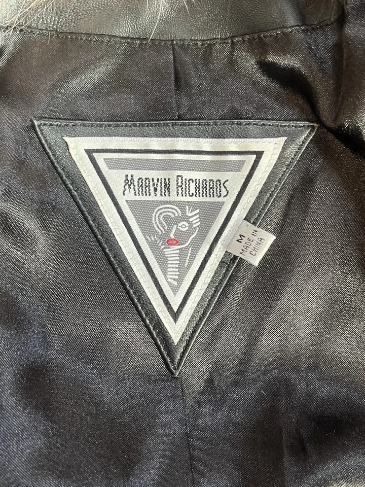 Abrigo de cuero vintage de mujer Marvin Richard’s talla M excelente estado Foto 2 de 4