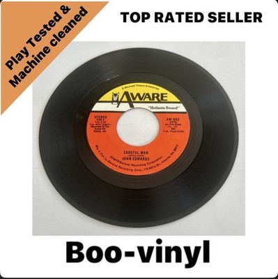 John Edwards  - Careful Man / Claim Jumpin' 7  Soul Funk Vinyl Soul NM / M