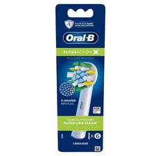 Oral-B Floss Action X 6 Replacement Brush Heads New In Box