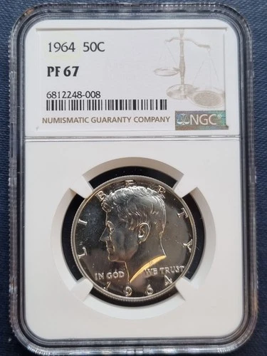 1964 Kennedy Proof Half Dollar 50c Silver Graded NGC PF67 #98599