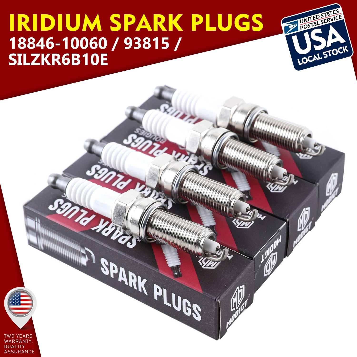 Fuel Saving 4x 18846-10060 OEM Replace Spark Plug For Kia Rio Soul Hyundai 93815