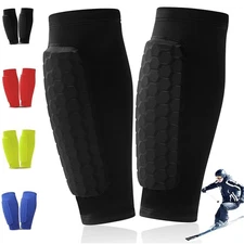 Soccer Shin Guards Shin Pads for Kids Youth Adult Lightweight Compression Sleeve