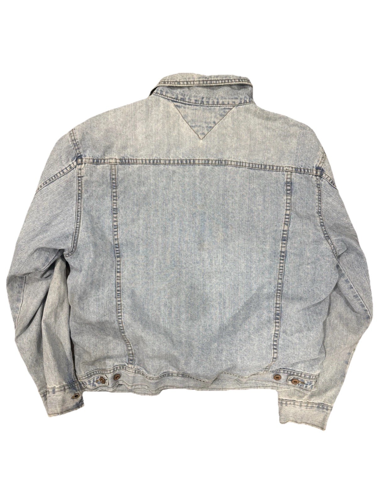 Tommy Jeans Mens Light-Wash Denim Jacket Size XL thumbnail 5