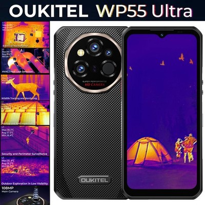 OUKITEL WP55 Ultra 5G 4G Rugged Mobile Android 15 Phone Thermal Imaging Unlocked