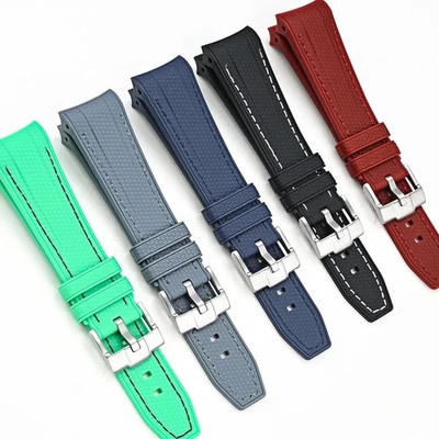 Soft Rubber Silicone Watch Strap for Swatch Blancpain 22mm Orange Sport Style