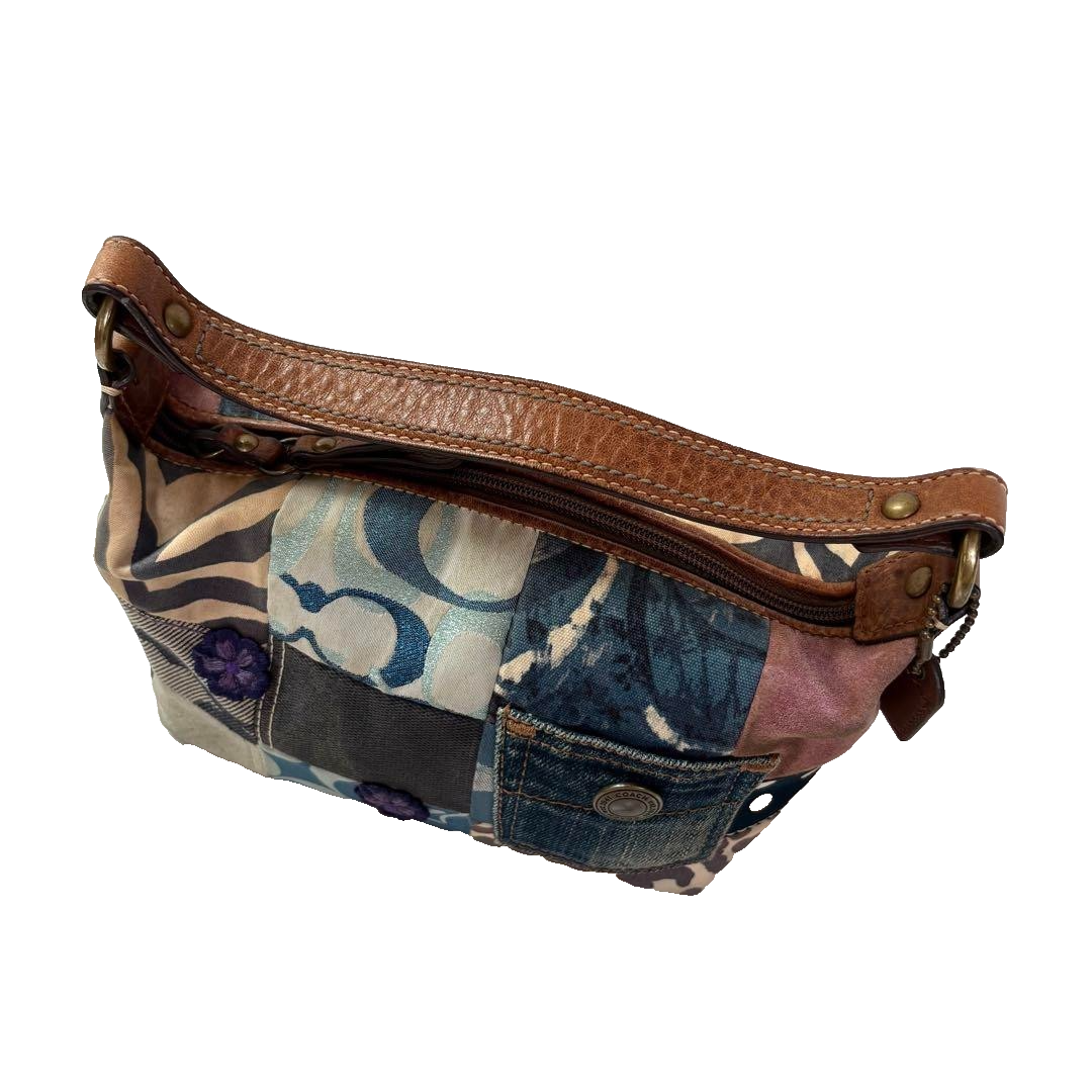 Coach Patchwork Denim Accessory Pouch NNNm72 | eBay