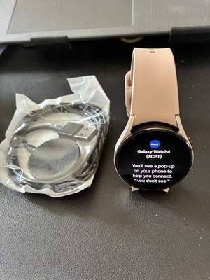 Samsung Galaxy Watch4 SM-R865 40mm Aluminum Case with Sport Band - Pink Gold...