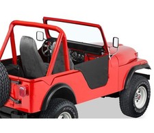 Bestop Lower Fabric Doors - Jeep 76-83 Cj5 Black Crush