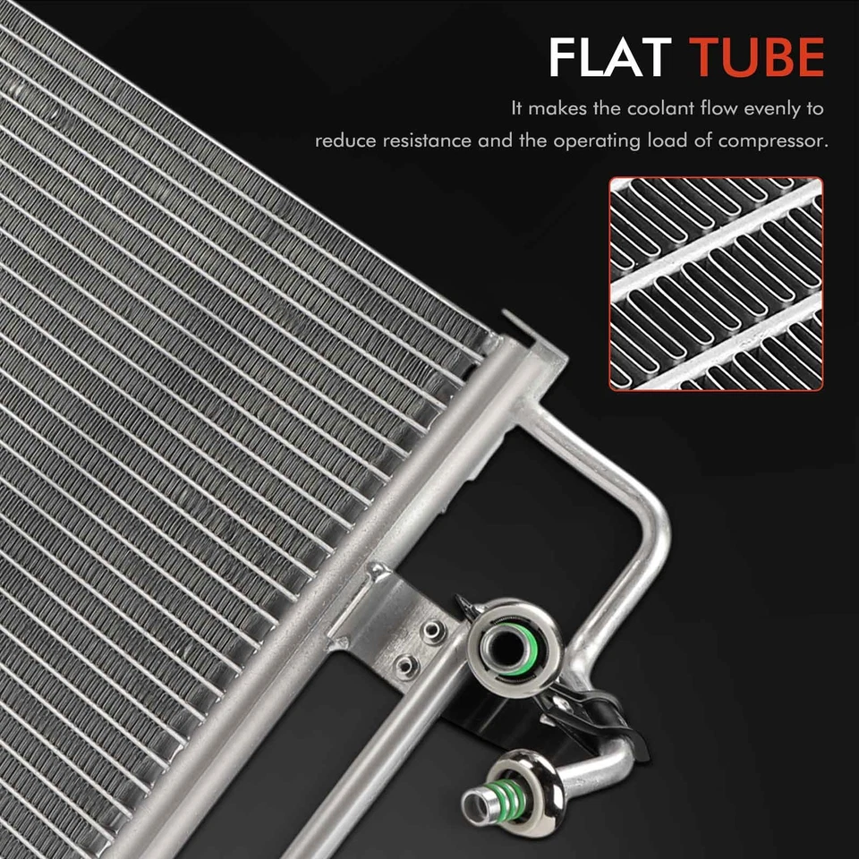 Condensador de aire acondicionado para Ford Escort EXP Tempo Mercury LN7 Lynx Topacio con soporte Foto 3 de 4