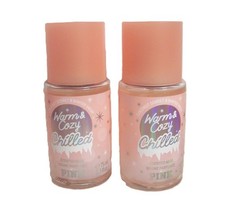 Victoria's Secret Pink Warm  Cozy Chilled Travel Size Fragrance Mist 2 Pack