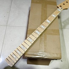 J BASS Maple Guitar neck part 21 fret maple fingerboard block inlay gloss