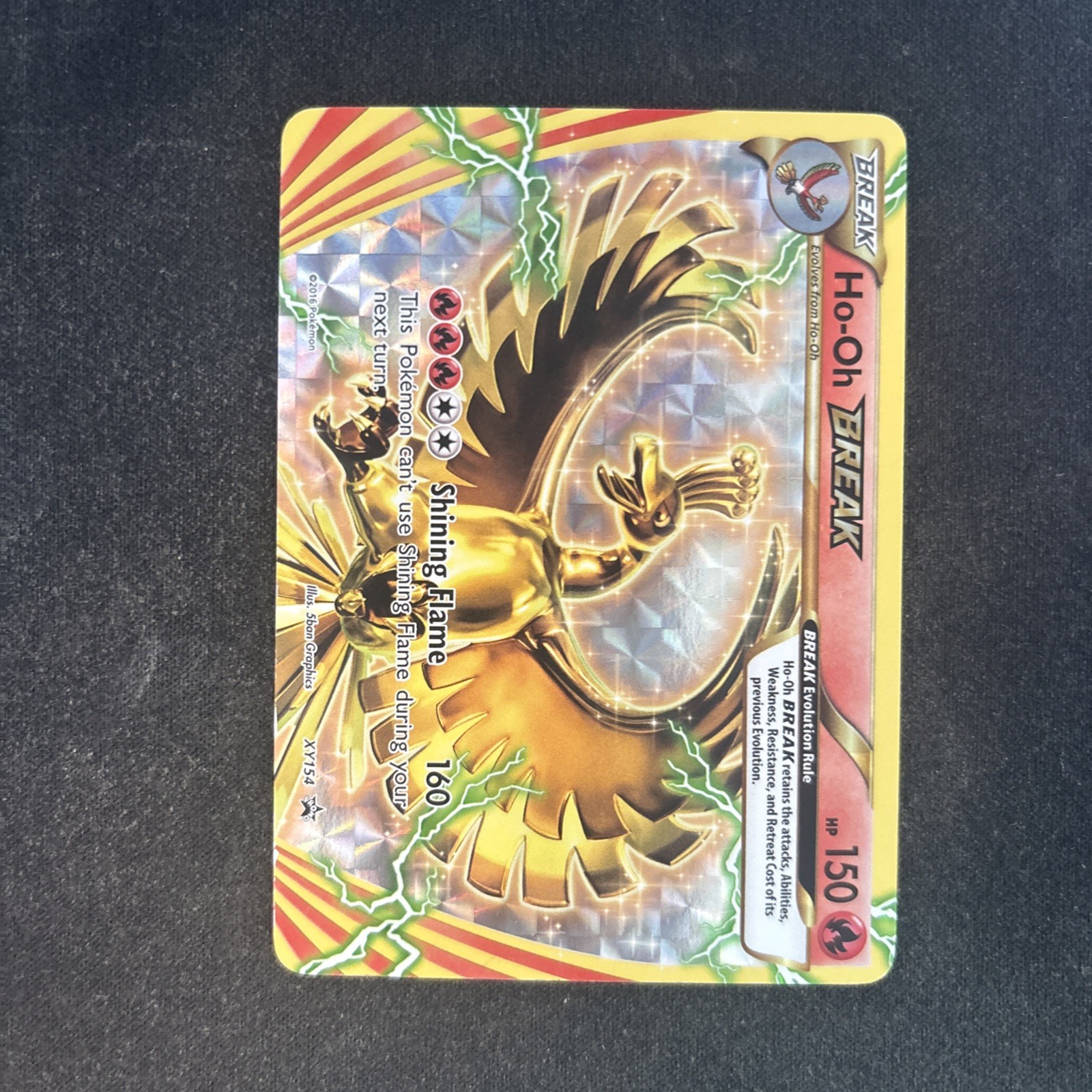 Pokemon Ho-Oh BREAK XY154 Black Star Promo Holo 2016 | Near Mint