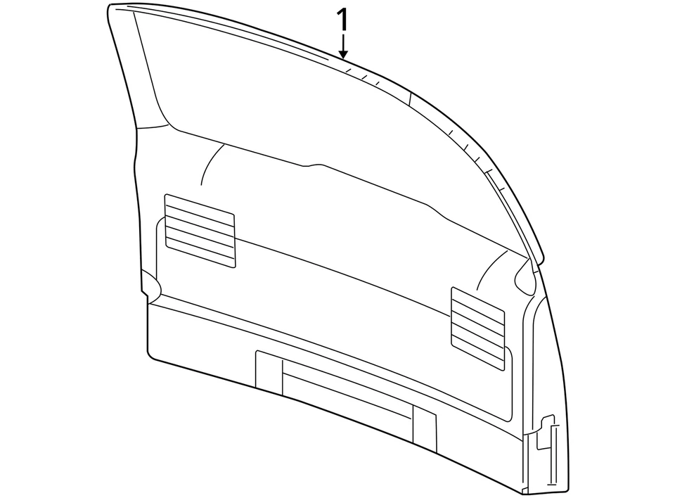2005-2007 BUICK CHEVROLET TERRAZA UPLANDER PANEL ASM L/GATE TR FIN *C 10350277 - Изображение 3 из 3