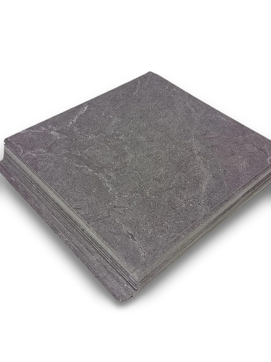 Oxdigi Azulejos Vinilo PVC Autoadhesivos Mármol Gris Oscuro 30x30 cm 44 Piezas