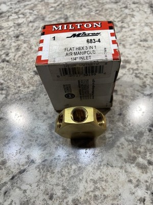 Milton 683-4 Three in One 1/4 FNPT Air Hose Manifold