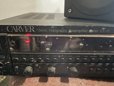 Carver CT-17 Sonic Holography Preamplifier-Tuner Remote Tone AM/FM Black