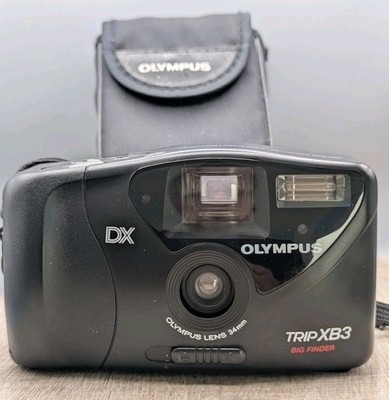 Olympus Trip XB3 Big Finder analoge Kompaktkamera 35 mm schwarz funktionstüchtig 